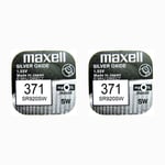 Maxell 371 SR920SW Watch Battery SR69 D371 V371 1.5V Silver Oxide Pack of 2