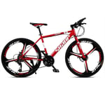 Exercise bike Mountain Bikes, Adult Shock Absorbers, Ultra-Light Off-Road Speed-Change Male And Female Students, Urban Cycling Racing, Net Red Bicycles,26 inches red,24 speed
