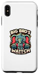 Coque pour iPhone XS Max Big Bro's Watch Funny Sibling Cartoon Style Elephants S12