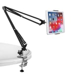 VBLL Tablet Holder Phone Stand Desk Bed Table Mount Gooseneck Lazy Arm Clamp Adjustable Flexible Hand-free Holder Compatible with 3.5-10.6 inches Tablets iPad Air Pro mini Samsung Tab Phone Switch