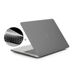 HAT PRINCE Macbook Pro 13.3 tum A1708 (Utan touch) skyddskal plast TPU - Grå