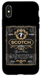 iPhone X/XS Scotch Whiskey Label Booze Father's Day Bachelor Party Gift Case