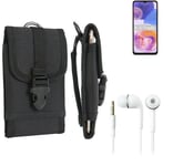 For Samsung Galaxy A23 + EARPHONES Belt bag outdoor pouch Holster case protectio