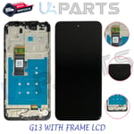 For Motorola Moto G13 6.5" XT2331 LCD Touch Screen Digitizer Display With Frame
