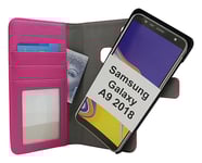 Skimblocker Magnet Fodral Samsung Galaxy A9 2018 (A920F/DS) (Hotpink)