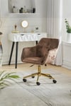 Velvet Upholstered Swivel Task Chair