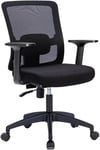 Megashopitalia Fauteuil de Bureau Ergonomique pivotant réglable avec accoudoir Respirant avec Support Lombaire