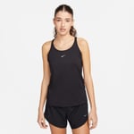 Nike One Dri-Fit Classic Strappy Tank Top Dam Stl. M Svart Running Singlet