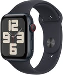 Apple Watch SE 2nd Gen 44mm LTE (keskiyö alu./kes. urheiluranneke S/M)