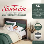 Sunbeam BLW5681 Super King Wool Fleece Electric Blanket