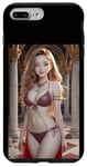 iPhone 7 Plus/8 Plus Curvy Smile Girl, Golden Hair, Wearing Bikini, In Palace Case