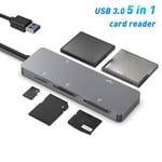 1X(USB 3.0 Multifunction Card Reader CFast//XD//TF Card Reader 5 in 1 USB8408