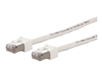 METZ CONNECT Ultraflex500 - Patch-kabel - RJ-45 (hane) till RJ-45 (hane) - 3 m - 6 mm - S/FTP - CAT 6 - IEEE 802.3u/IEEE 802.3ab/IEEE 802.3an/IEEE 802.3af/IEEE 802.3at - startad, halogenfri, upp till 10 Gbps dataöverföringshastighet - vit