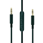 Replacement Audio Cable Cord for Beats by Dr Dre Headphones Solo/Studio/Pro/Detox/Wireless/Mixr/Executive/Pill with Inline Mic/Remote Control - Black… (Green)