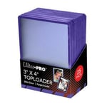 Purple Border Toploader 3" X 4"Clear Regular (25 pack)