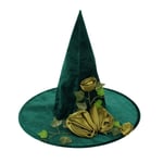 Halloween Grön Häxhatt, cosplay magisk hatt, Trollkarlen från Oz tecknad häxhatt green one size fits all