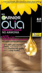 Garnier Olia 8.0 Blonde Permanent Hair Dye, Up to 1 count (Pack of 1),
