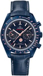 Omega 304.93.44.52.03.002 Speedmaster Moonwatch Sininen/Nahka Ø44.25 mm