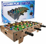 Power Play Table-Top Football Game 27 Inch Wooden Kids Family Fun Outdoor Indoor