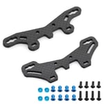 3X(2Pcs Carbon Fiber Front and Rear Shock Tower Plate for TT02S TT02SR TT-02 Typ