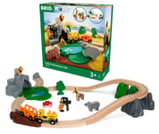 BRIO World Safari Adventure Train Set for Kids Age 3 Years Up - Compatible with 