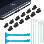 24-Pieces iPhone Cleaning Kit USB Jack Speaker Cleaner with Anti-Dust Plugs