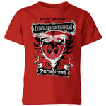 Harry Potter Triwizard Tournament Durmstrang Kids' T-Shirt - Red - 7-8 Years
