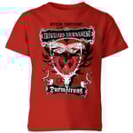 Harry Potter Triwizard Tournament Durmstrang Kids' T-Shirt - Red - 7-8 Years