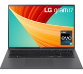LG gram 17 17Z90R-K.AA79A1 17" Laptop - Intel®Core i7, 1 TB SSD, Dark Grey, Silver/Grey