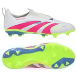 adidas Predator League Laceless Fg/ag Celestial Victory - Vit/lucid Pink/lucid Lemon Barn, storlek 36