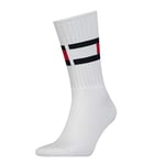 Tommy Hilfiger - Classic Mens Socks - Jeans Flag - Sneaker Socks - Men's Accessories - Tommy Hilfiger Mens Socks - Signature Logo - White - 6-8