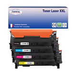 4 Toners Lasers compatibles pour imprimante Samsung XPress C483W, CLT404s – T3AZUR (Noire et Couleurs)
