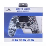 Freaks And geeks Wireless Bluetooth Controller for Playstation Sony PS4 with 3,5mm jack slot (white camo) (PS4//)