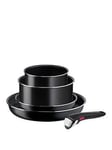 Tefal Ingenio  Easy Cook &Amp; Clean 5Pc Removable Handle Stackable Pan Set L1549043