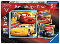 Ravensburger Puzzle 3 x 49 pièces : Cars 3 Prêts pour la Course