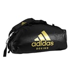 adidas ADIACC052B Unisex Adult 2-in-1 Sports Bag, Black/Gold, M