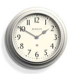 NEWGATE® Westhampton Large Classic Wall Clock - Oversized Wall Clock - Round Clock - Living Room Clock - Kitchen Clock - Designer Clock - Arabic Dial - 50cm (Linen Grey)