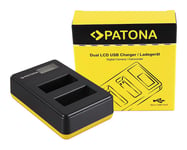 Patona Dual LCD USB Lader for Canon LP-E17 EOS 750D 760D 8000D Kiss X8i Rebel Rebel T6i 15060181939 (Kan sendes i brev)