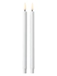 Stoff Led Taper Candles By Uyuni Lighting, Box With 2 Pieces Home Decoration Candles Led Candles White STOFF Nagel