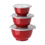 Rosti Margrethe mini bowl set 3-pack Red