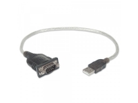 IC Intracom 205146, 0,45 m, USB Type-A, D-Sub (DB-9), Hankoppling, Hankoppling, Rak