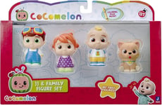 CoComelon 4 Figure Pack - JJ & Family Figure Set Includes JJ, YoYo, Tomtom