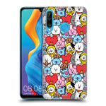 Head Case Designs Officially Licensed BT21 Line Friends Colourful Basic Patterns Hard Back Case Compatible With Huawei P30 Lite/Nova 4e