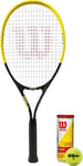 Wilson Hyper Precision Tennis Racket & 3 Wilson Championship Tennis Balls?