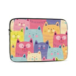 Laptop Case,10-17 Inch Laptop Sleeve Case Protective Bag,Notebook Carrying Case Handbag for MacBook Pro Dell Lenovo HP Asus Acer Samsung Sony Chromebook Computer,Cute Colorful Cats 15 inch