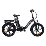 Hopfällbar elcykel AVAKA BZ20 Plus 500W motor 48V 15Ah batteri