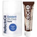 Eyebrow Color & Oxidant 3% Liquid Brown - 
