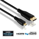 PureLink HDMI/Micro HDMI Kabel - basic+ Serie, Längd 1 m
