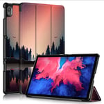 LYZXMY Case for Lenovo Tab P11 11" 2020 TB-J606F Ultra Thin with Stand Function Slim PU Leather Tablet Cover Skin - Dusk