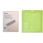 Cricut Explore Fine Point Replacement Blades, Multi-Color, One Size - 23mm x 2mm (2 Units) & StandardGrip Machine Mat, 30.5 cm x 30.5 cm (12" x 12") (1 ct), Green, One Size